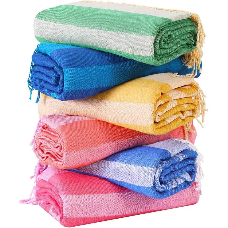 6 Packs Oversized Cotton Beach Towels