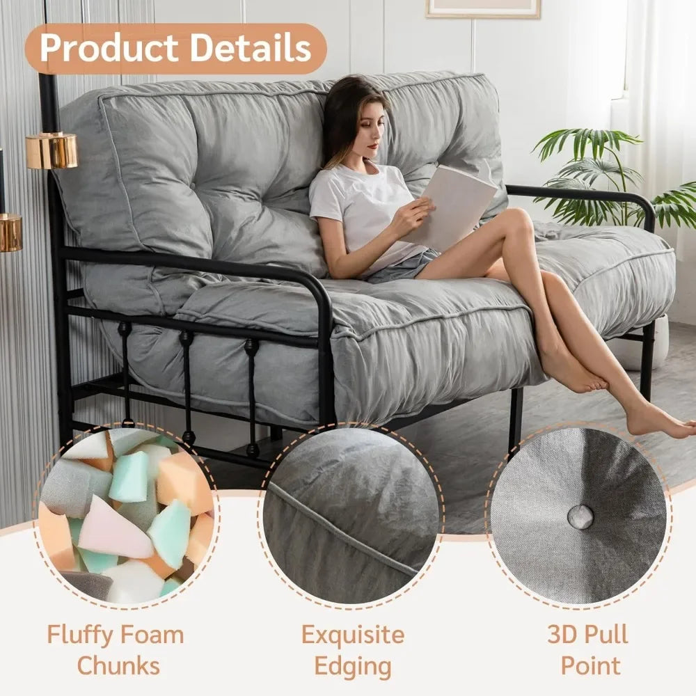 Futons Sofa Couch Bed, Mattress , Portable Bed