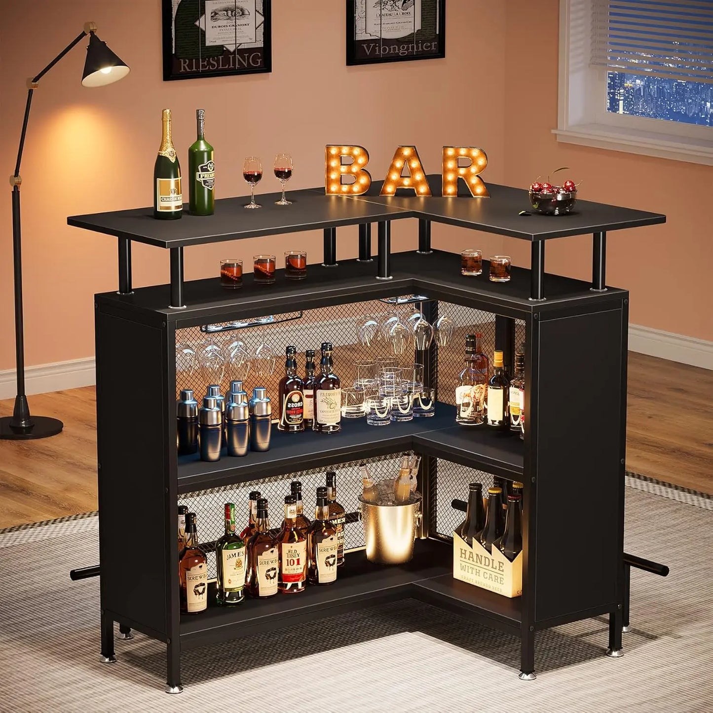 Bar Unit L-shaped Bar Table