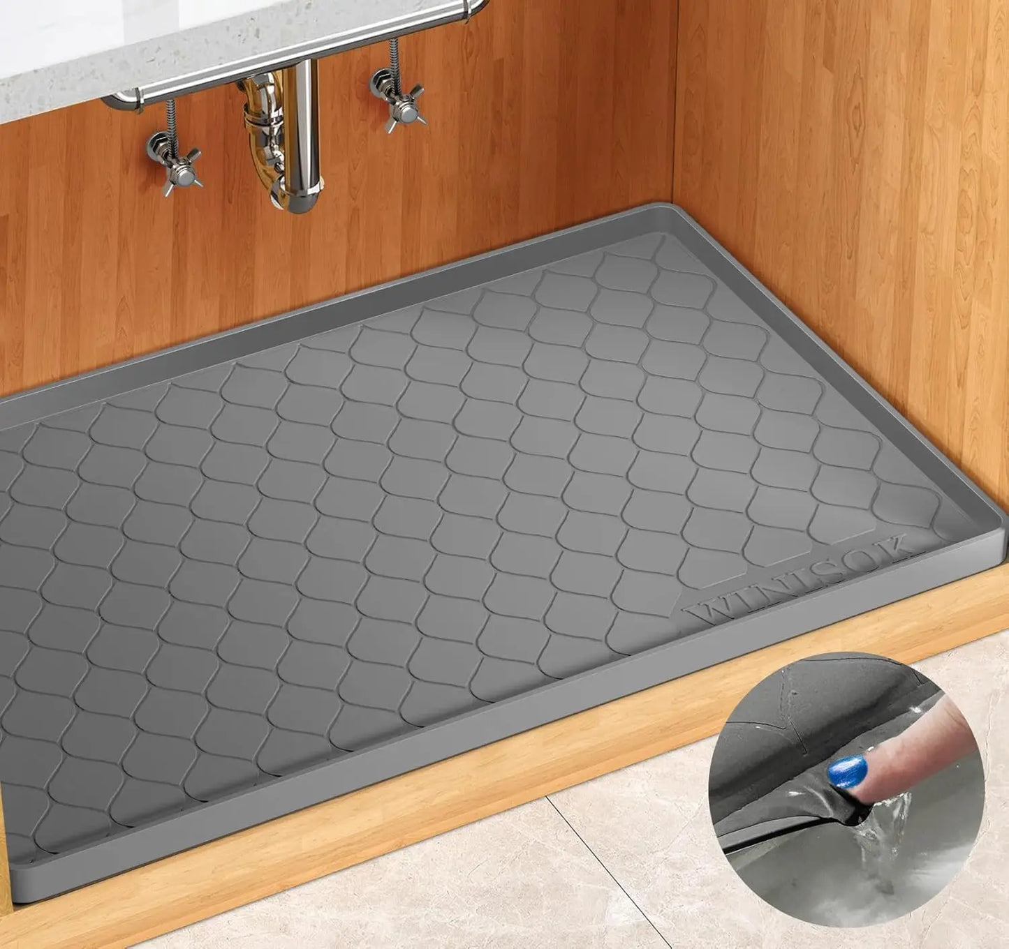 Waterproof Under Sink Mat -34” x 22”