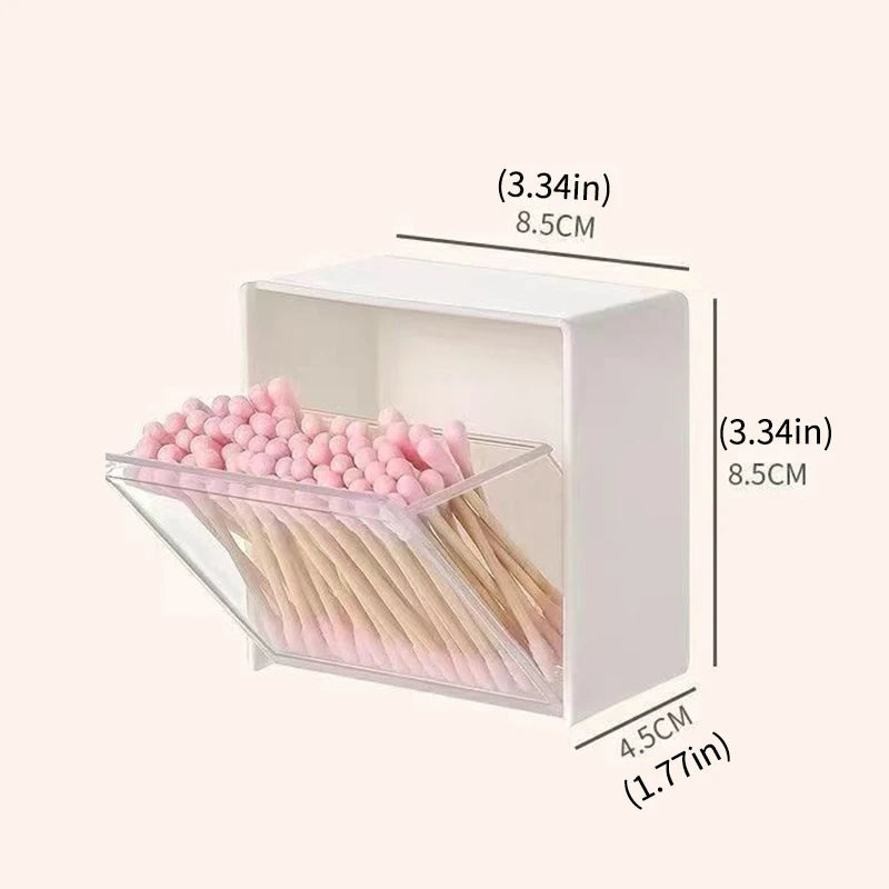 4pcs Plastic Wall Mounted Storage Boxes