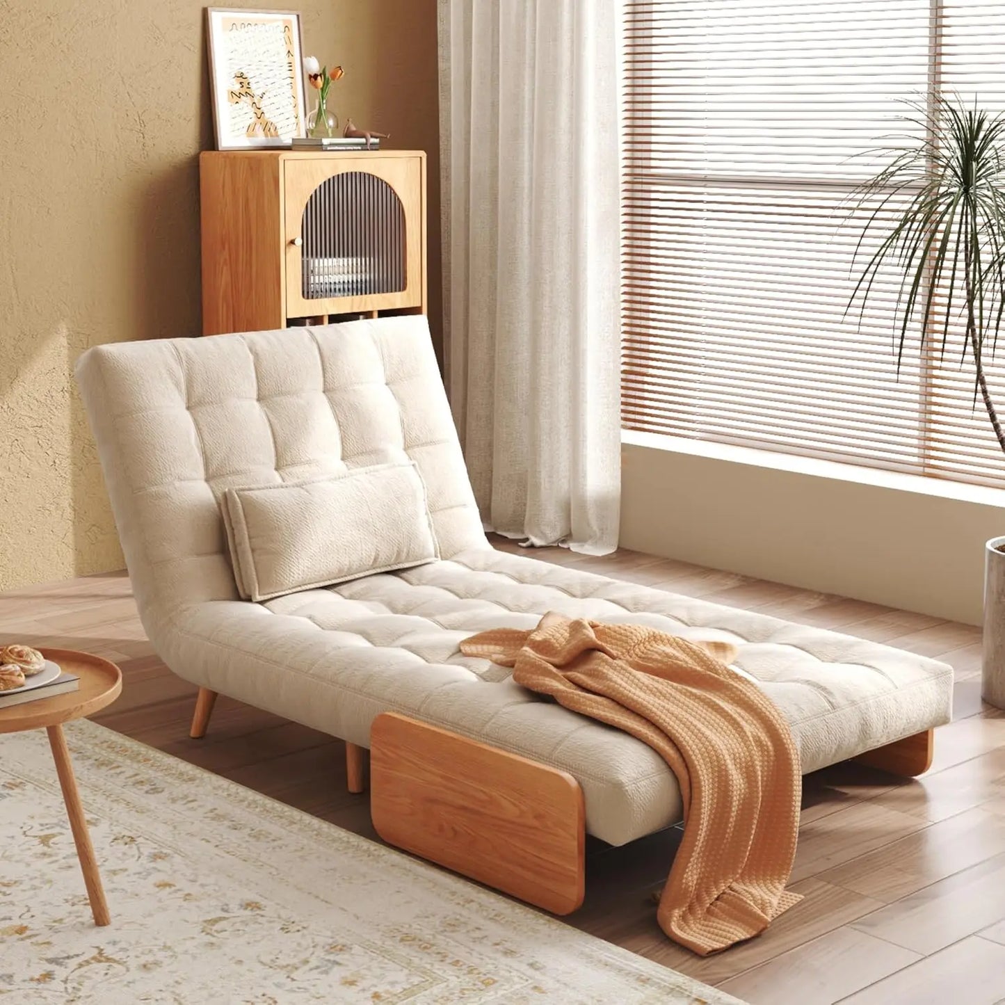 Chair Bed Sleeper, 3-in-1 Futon Bed Chair,