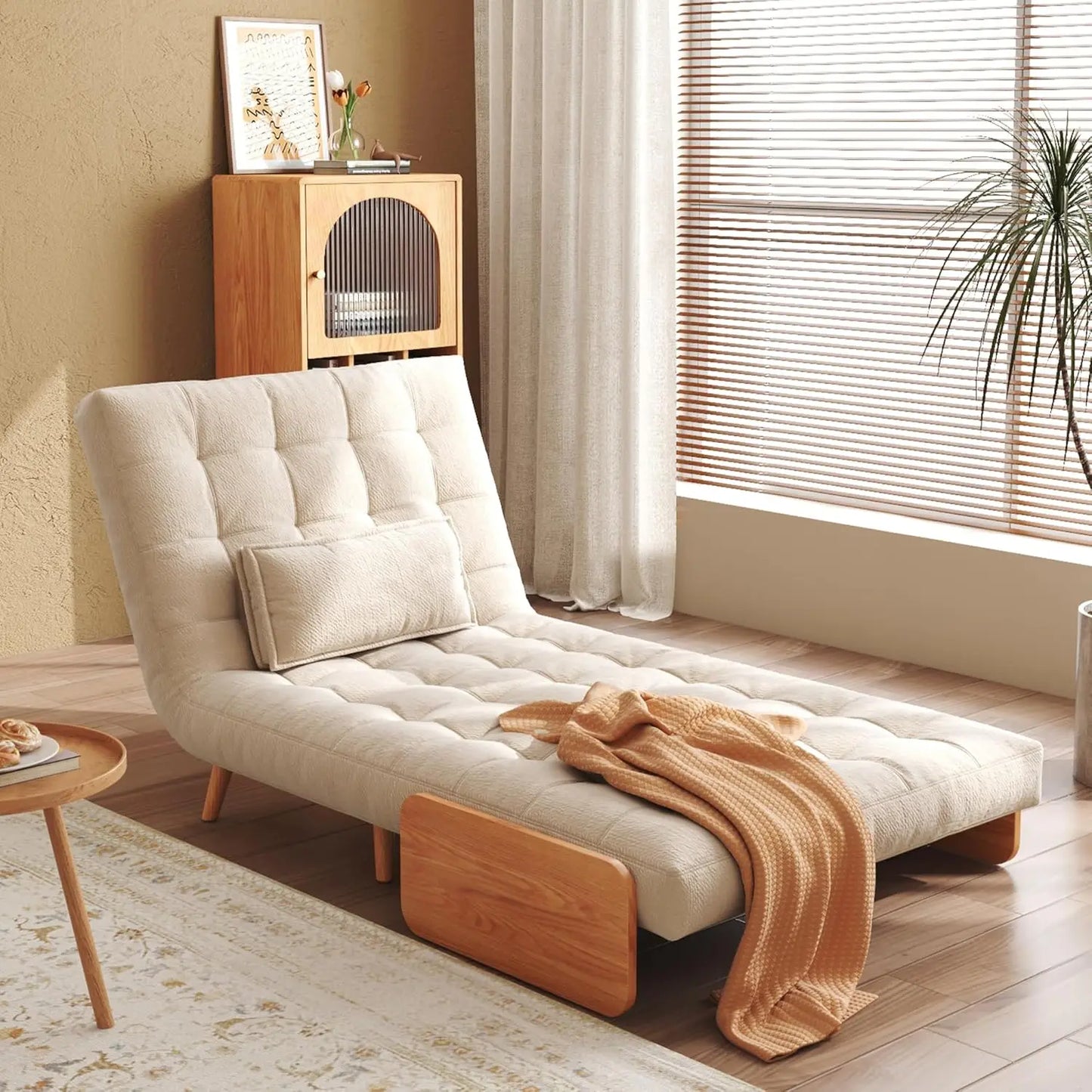 Chair Bed Sleeper, 3-in-1 Futon Bed Chair,