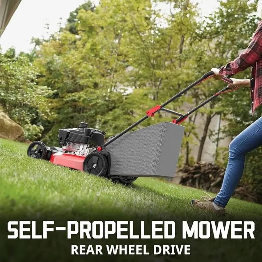 Self Propelled Gas Lawn Mower 21-Inch