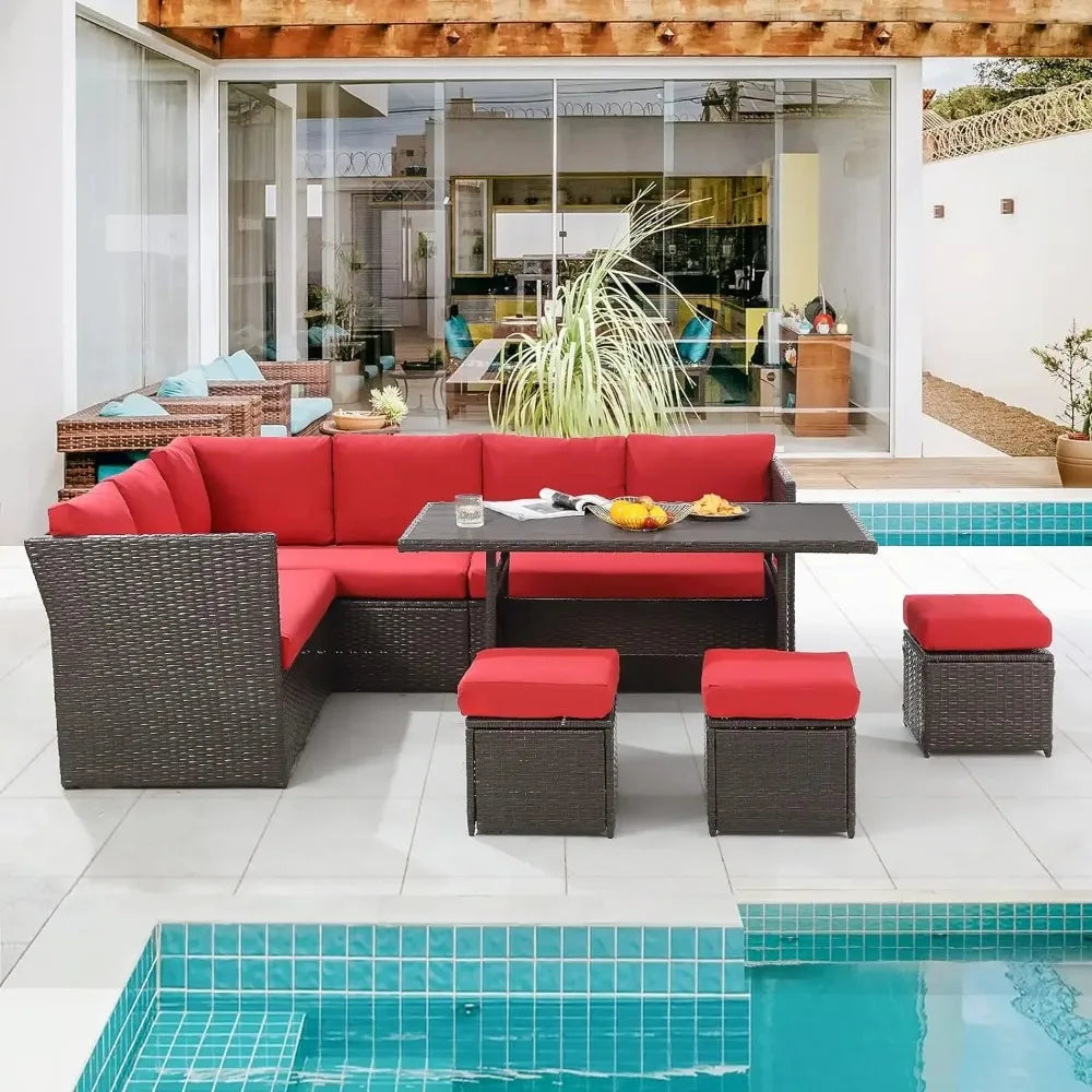 Patio Set 7 Pieces Outdoor Patio Furniture