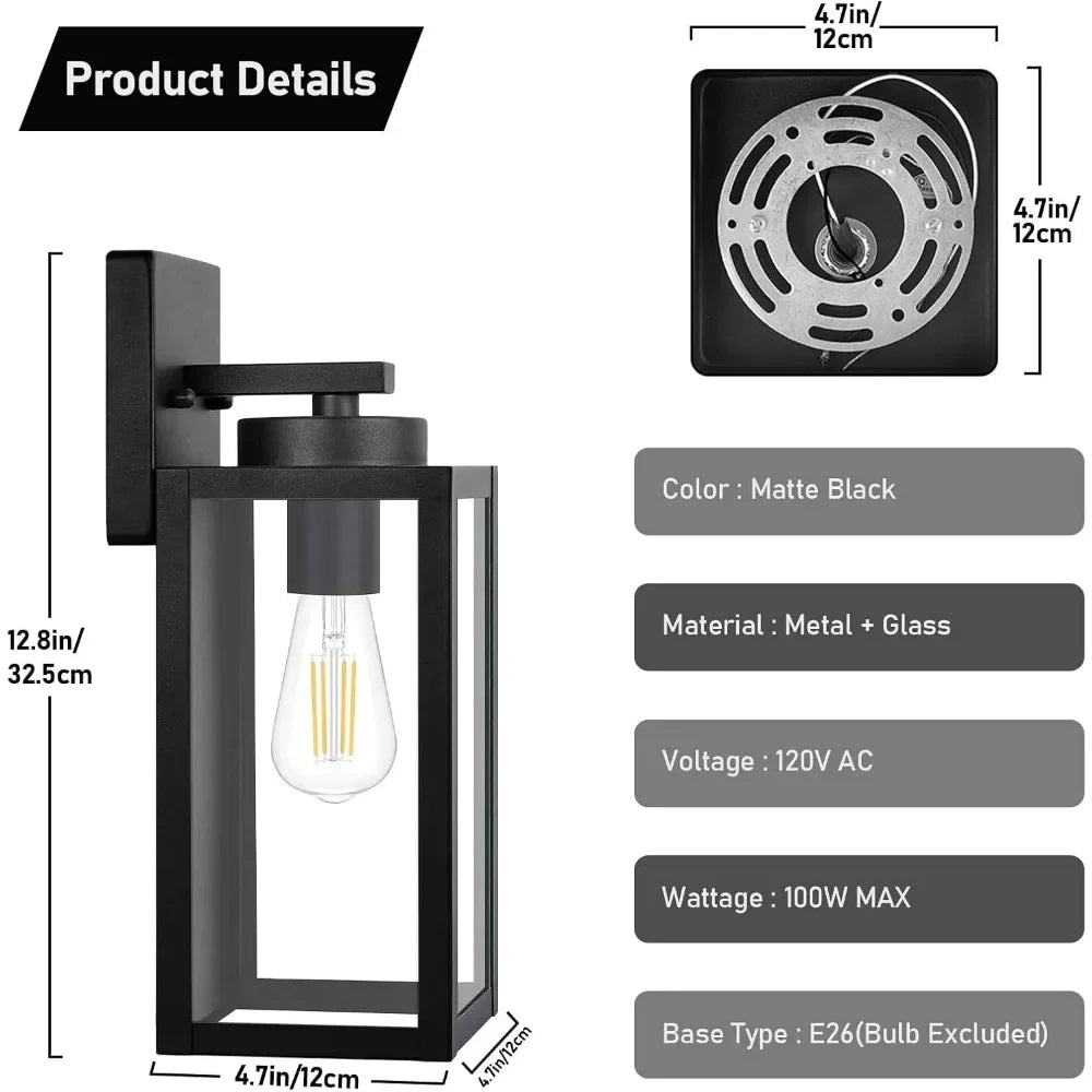 Outdoor Wall Light Fixtures, Exterior Waterproof