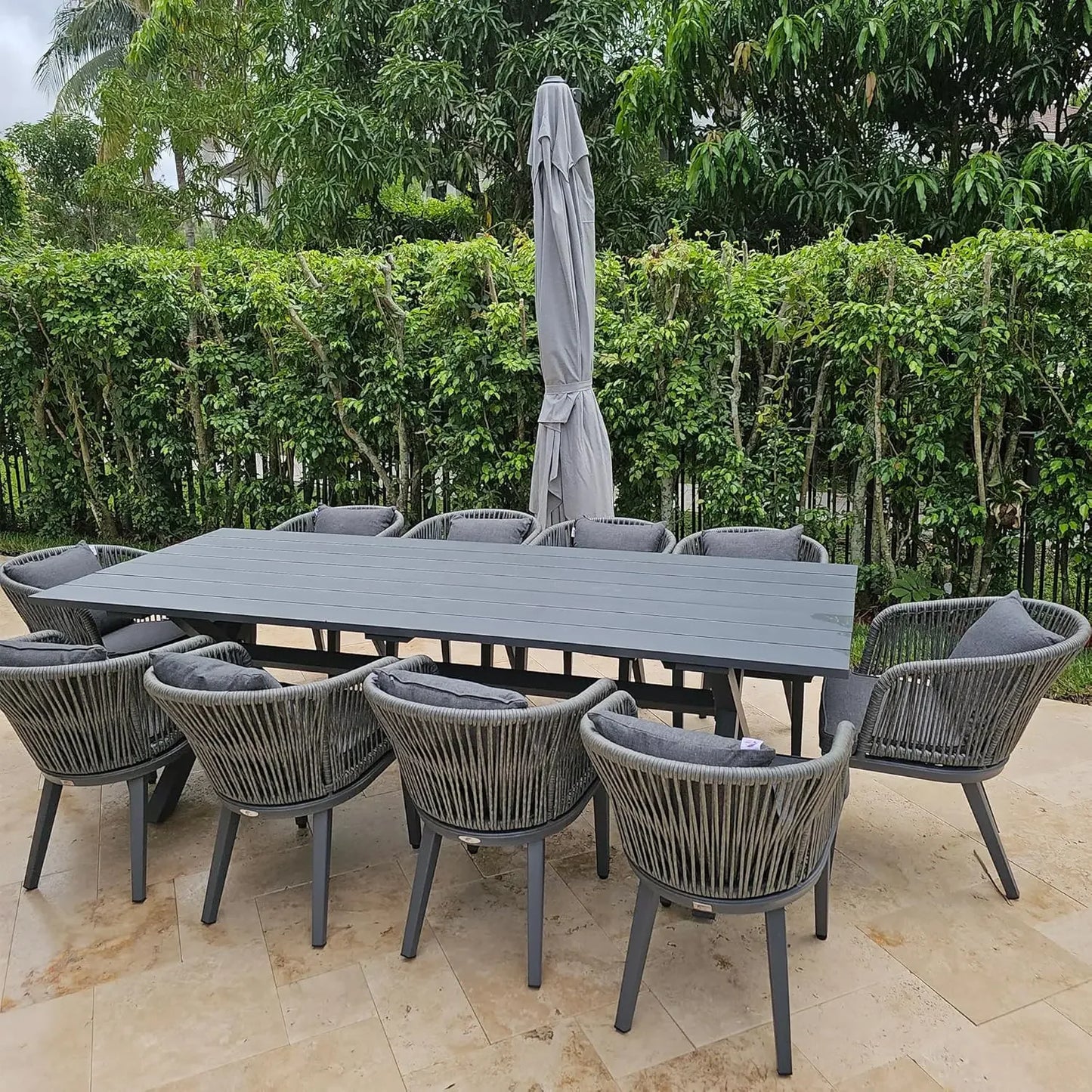 11 Pieces Patio Dining Sets