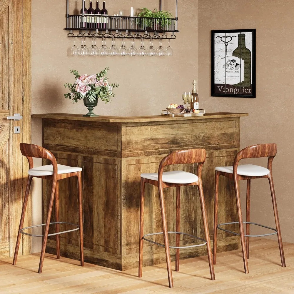 Bar Cabinet, L-Shaped Home Bars Table