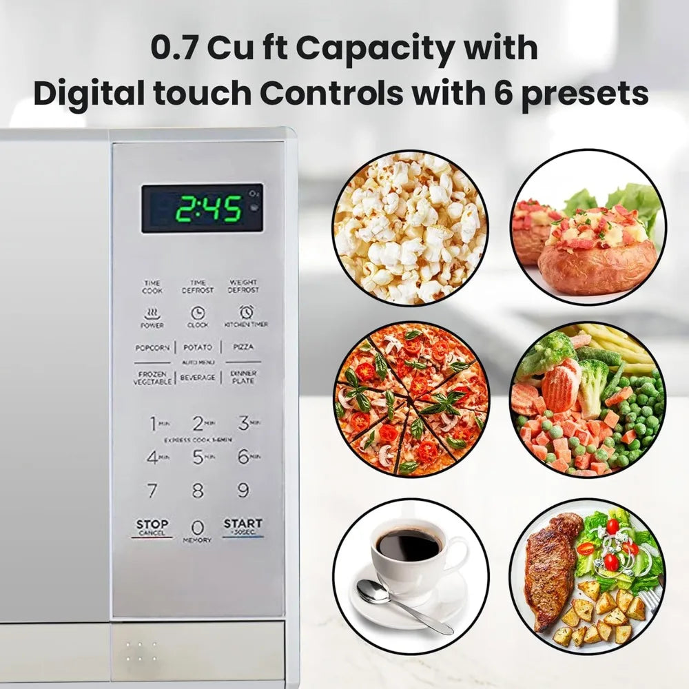 Countertop Microwave with Digital Touch Controls