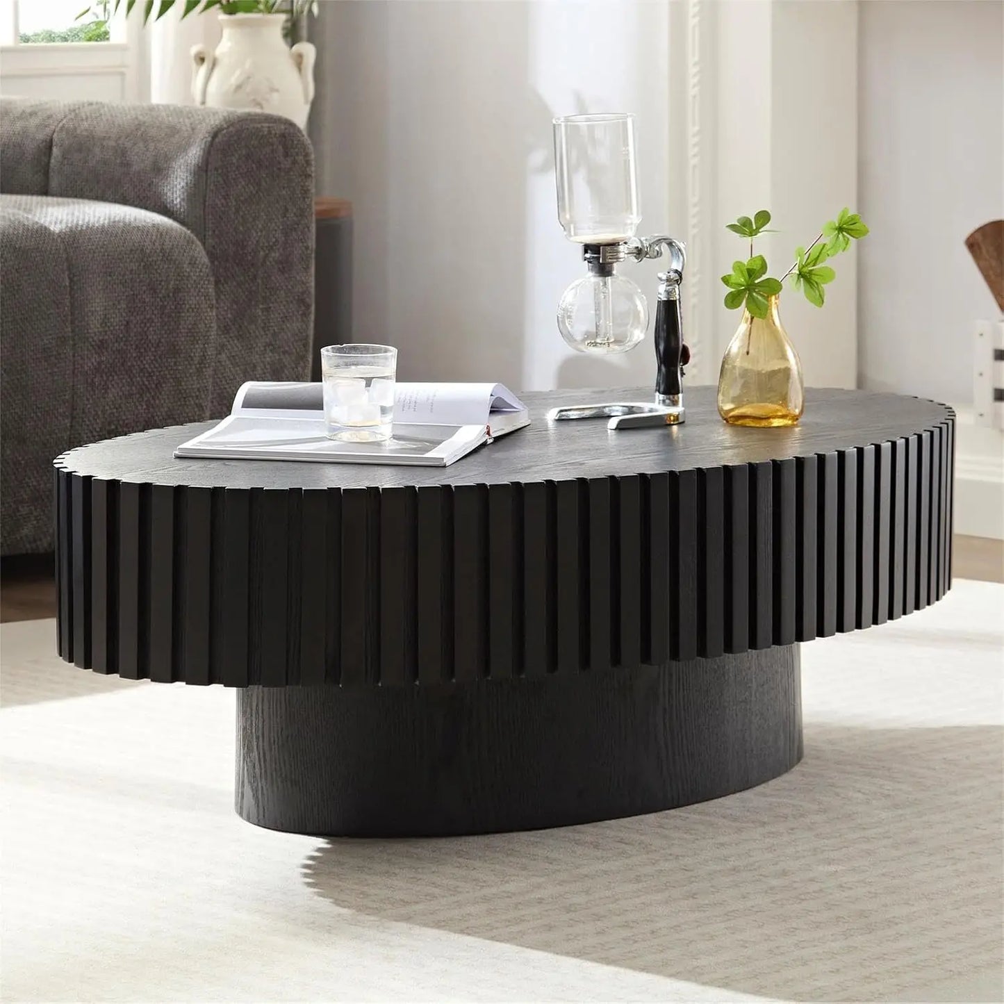43.7''Oval Drum Coffee Table