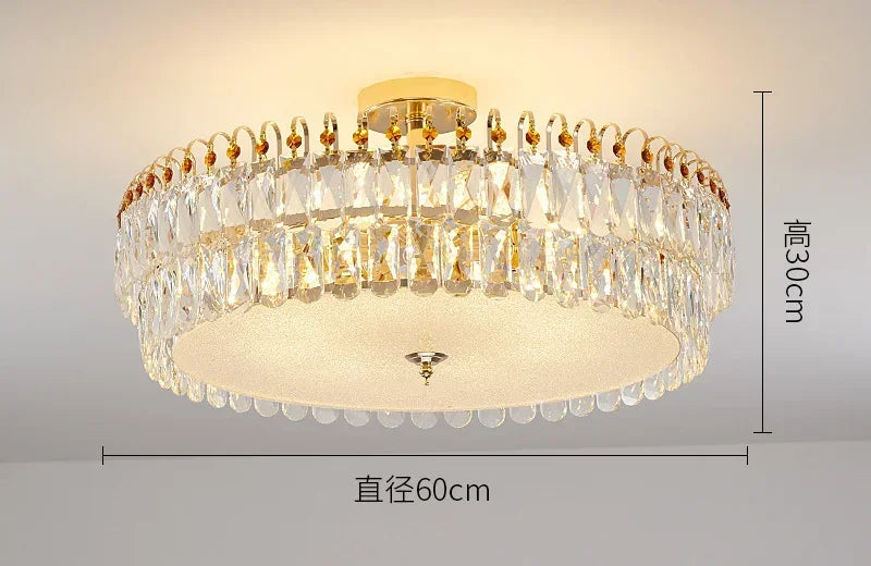 Modern Crystal LED Lights Chandelier For Living Room