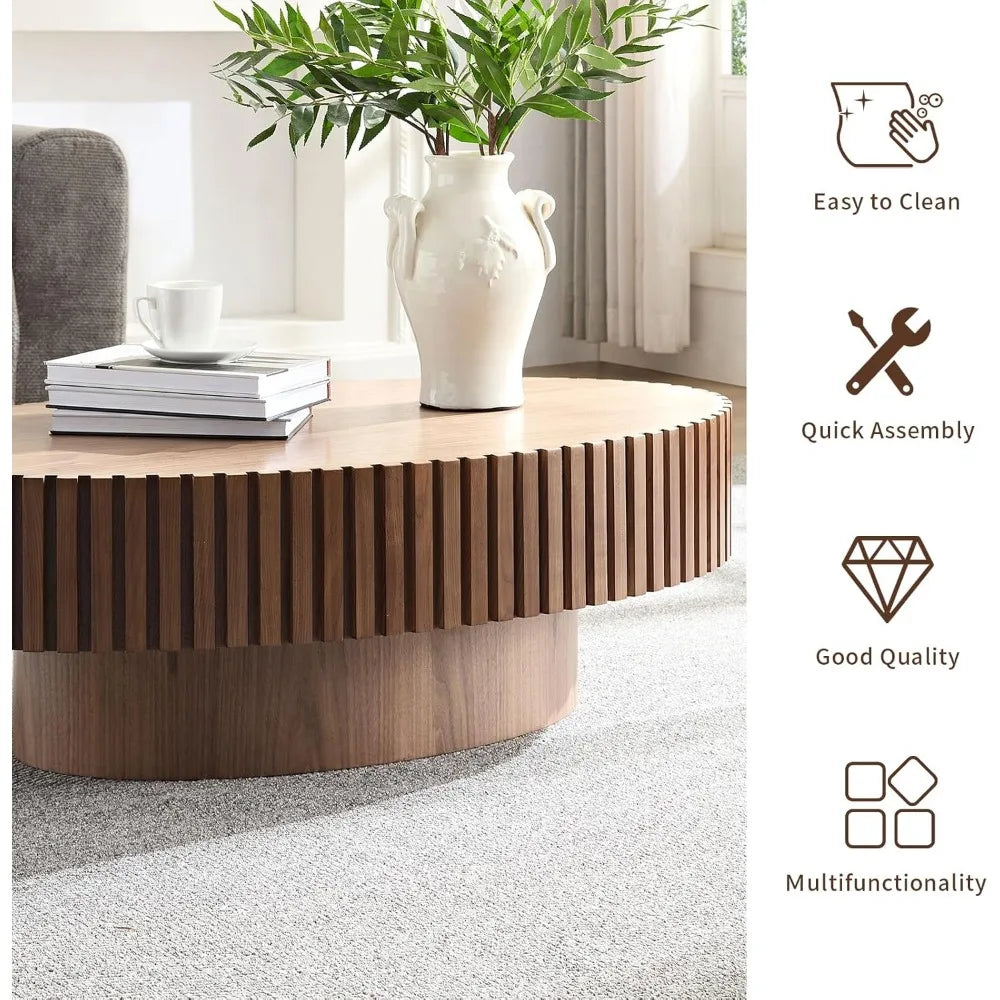 43.7''Oval Drum Coffee Table