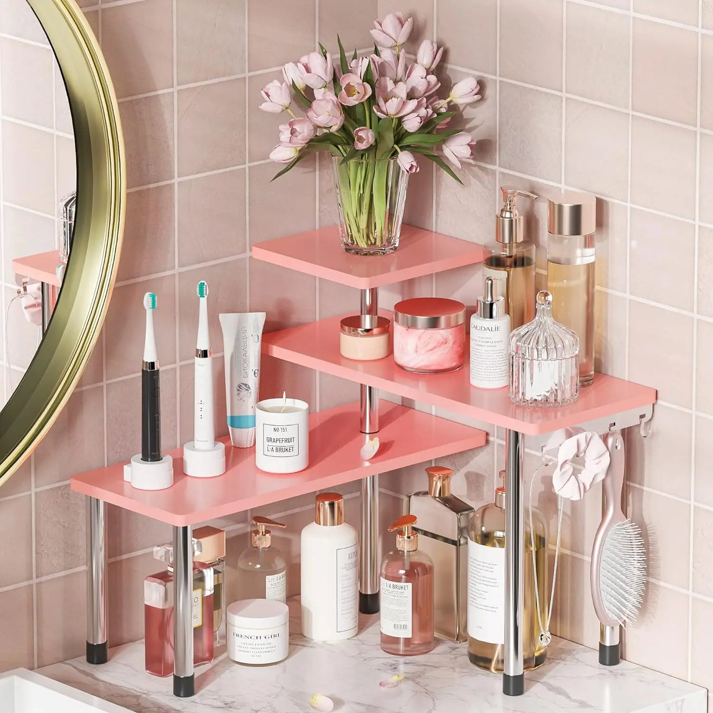 bed Bathroom Counter Organizer,