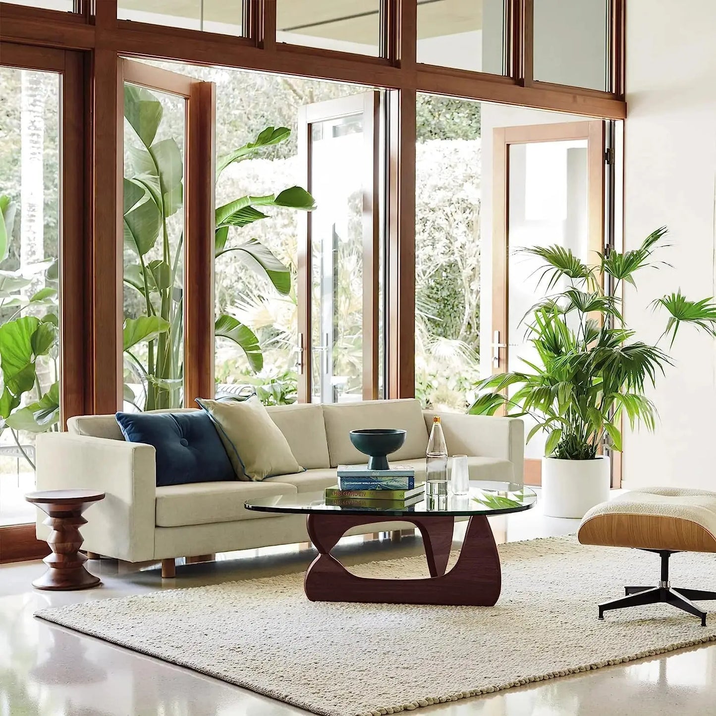 Triangle Coffee Table Modern Noguchi Vintage End Table,