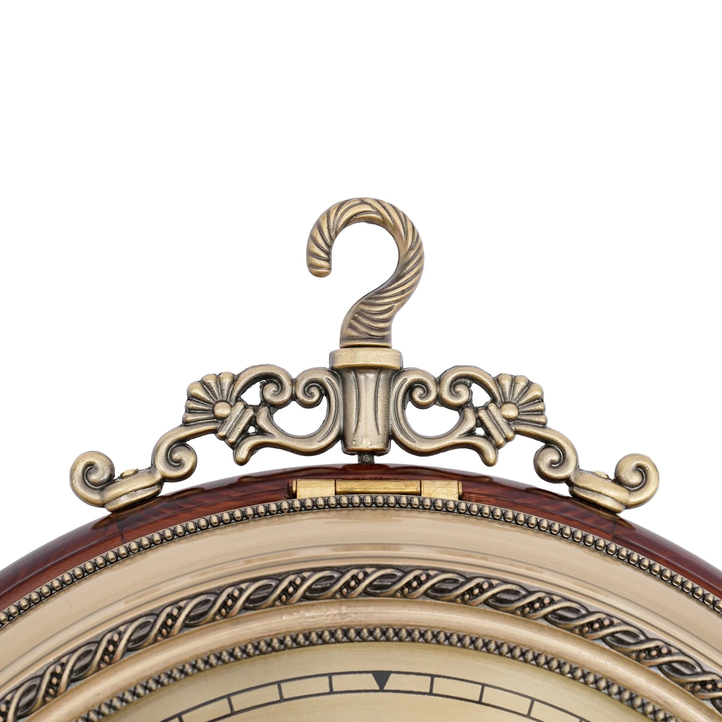 Large Metal Wood Double Sided Wall Clock