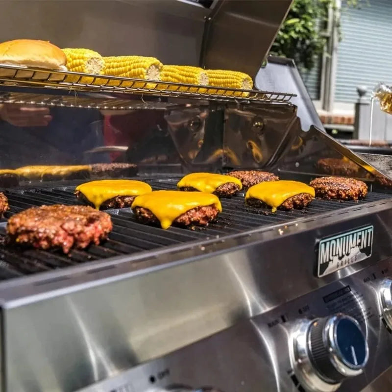 Larger 4 Burner Propane Gas Grills Stainless Steel