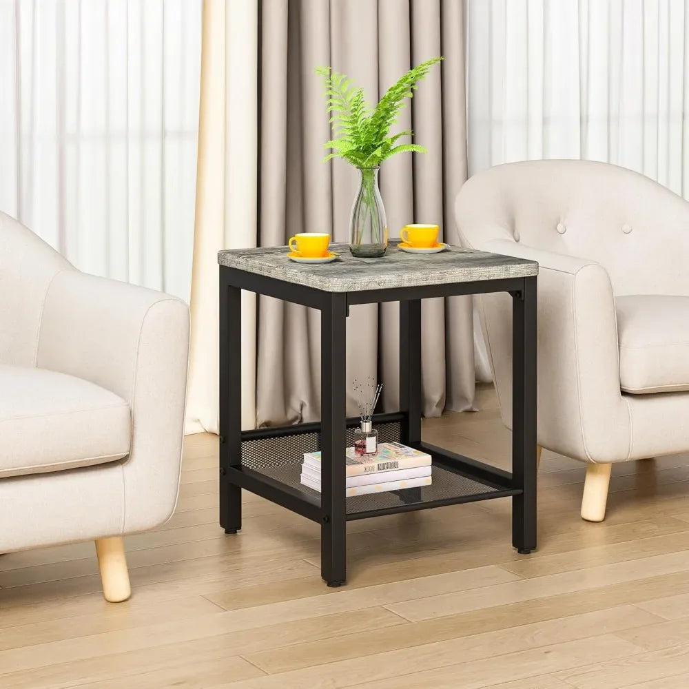 Industrial  3 Pieces Living Room Table Set