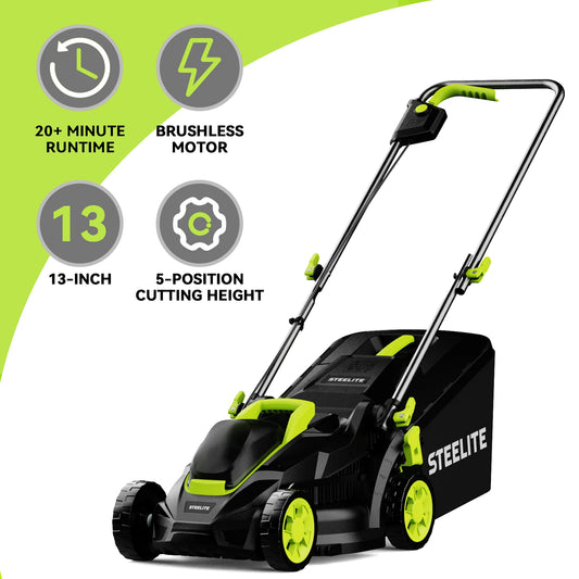 Deli 13" Electric Lawn Mower,
