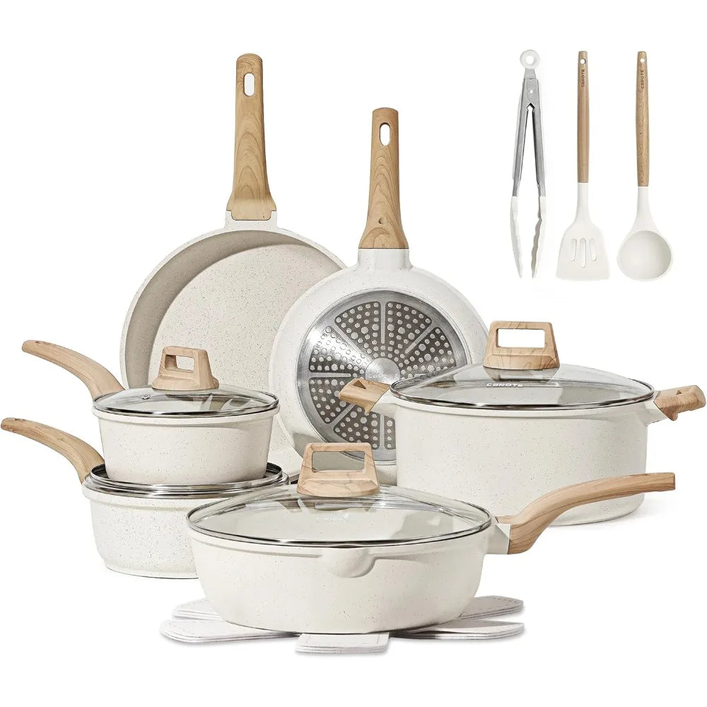 16 Piece Pots and Pans Set Nonstick,