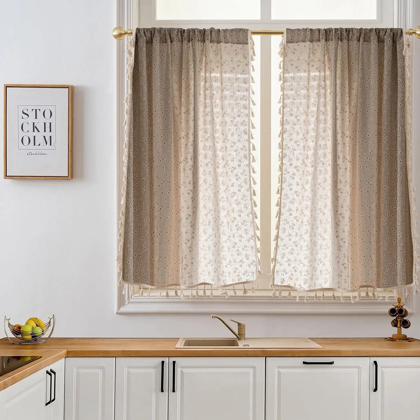 Floral Kitchen Curtains
