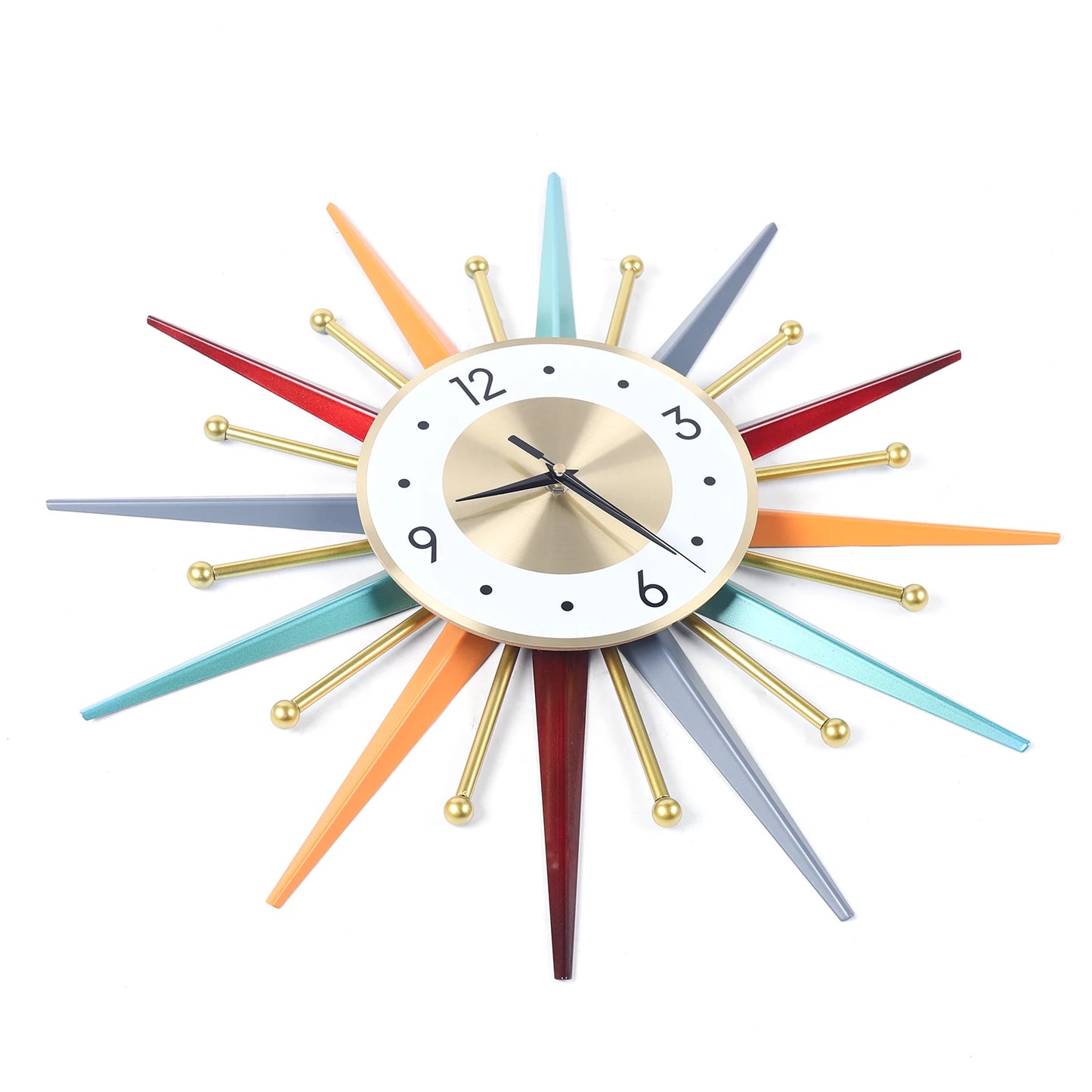 Wall Clock 22 Inch, Mid Century Wall Clock
