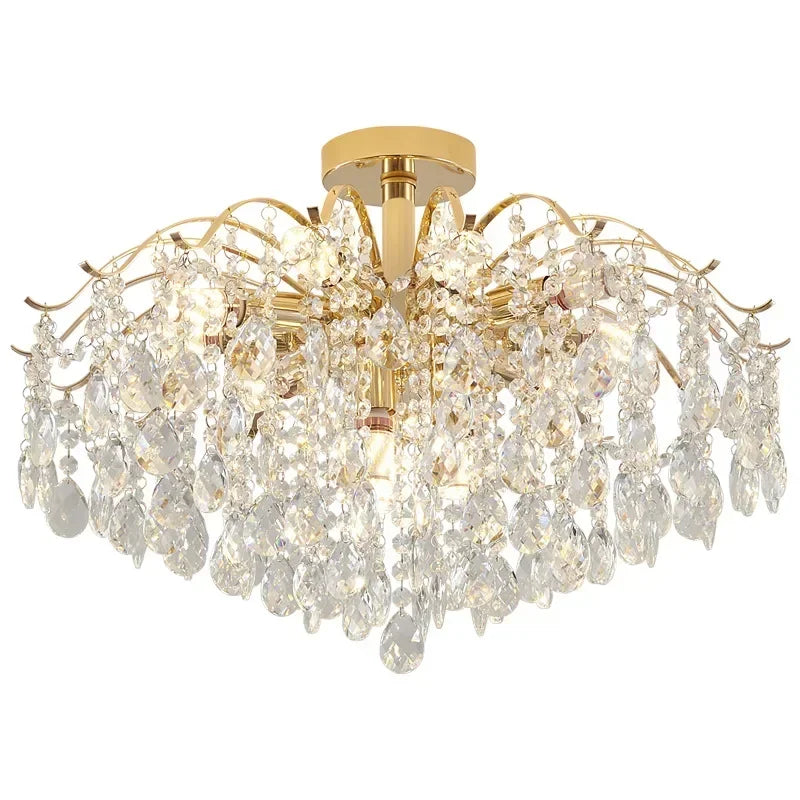 Modern Crystal LED Lights Chandelier For Living Room
