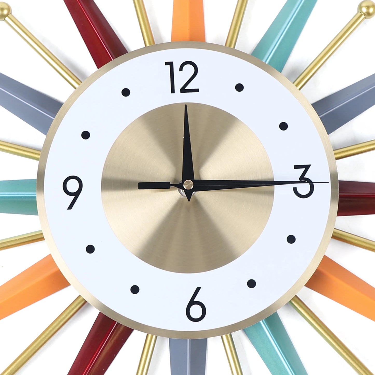 Wall Clock 22 Inch, Mid Century Wall Clock