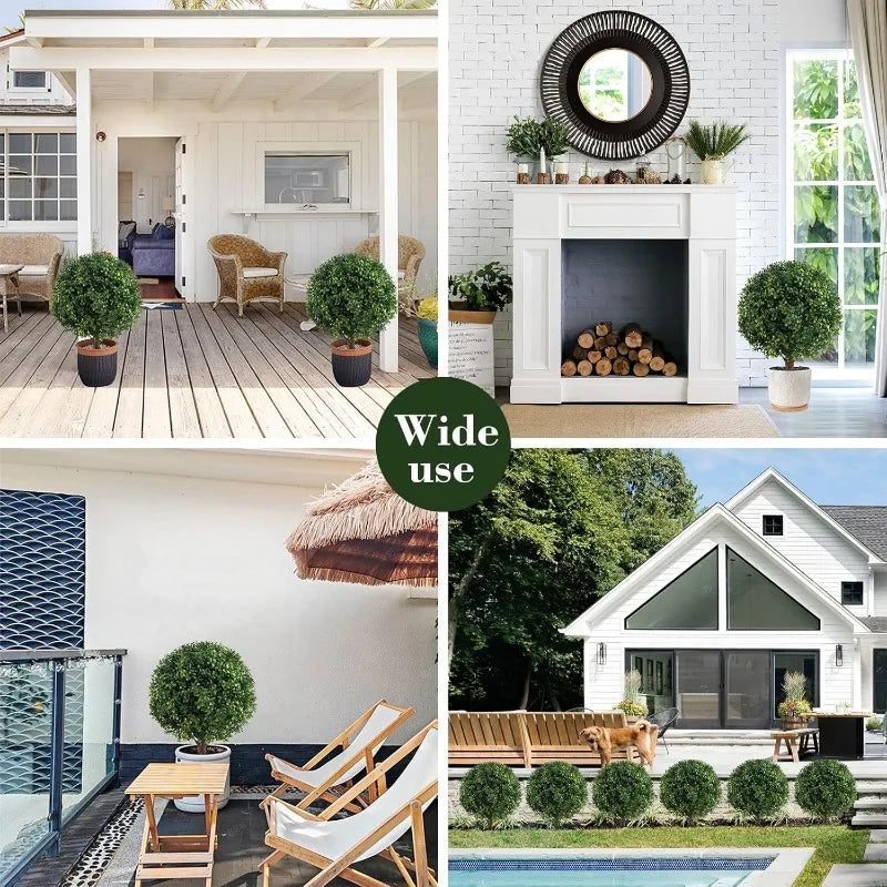 Artificial Boxwood Topiary Outdoor Plants