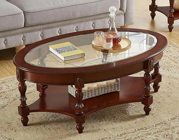 Vintage Wood Coffee Tables Set