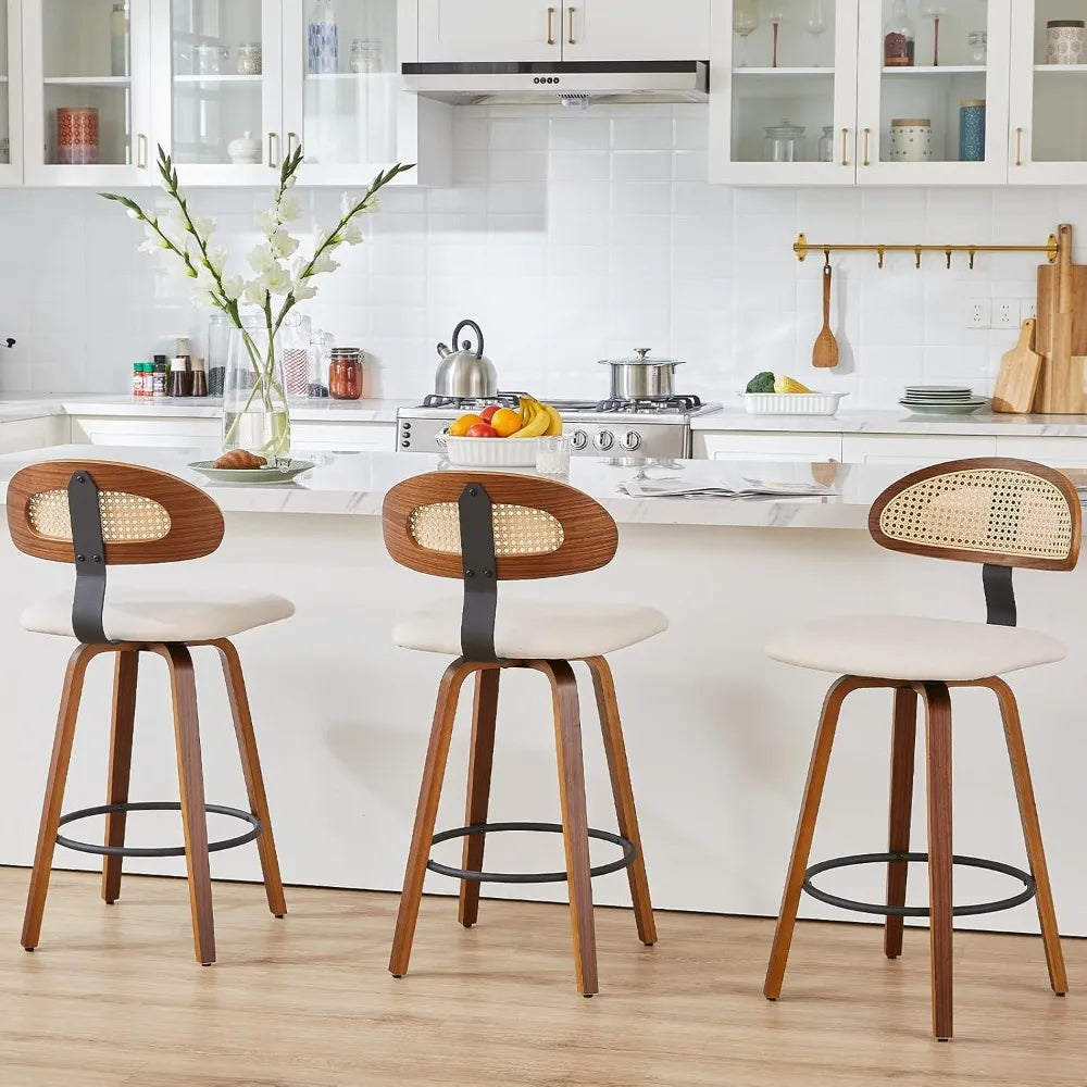 Swivel Counter Height Bar Stools Set of 3