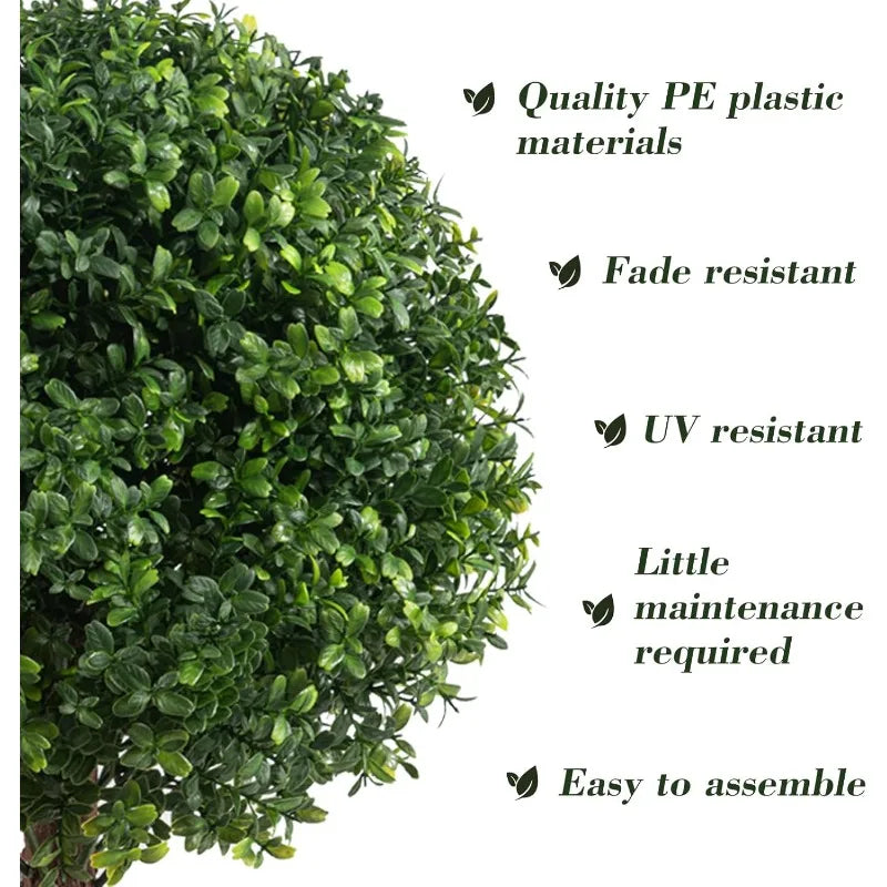 Artificial Boxwood Topiary Outdoor Plants