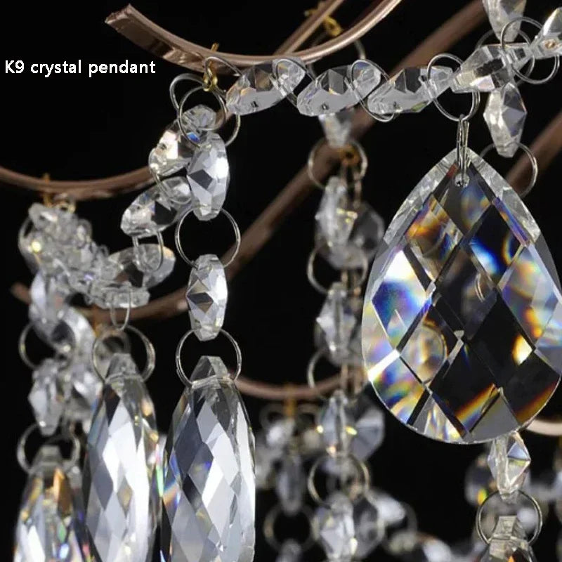 Modern Crystal LED Lights Chandelier For Living Room