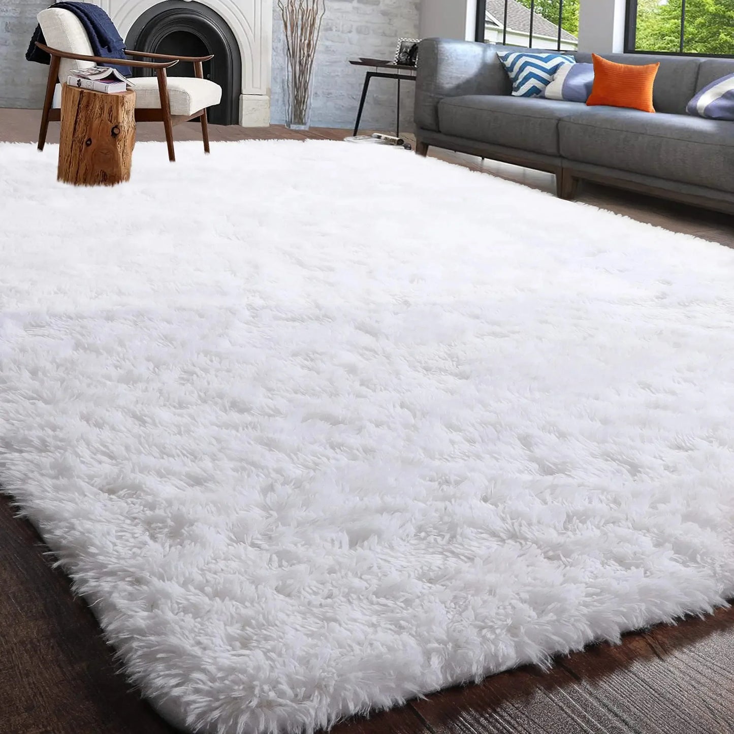Fluffy Rugs for Bedroom Fuzzy Area Rugs for Living Room