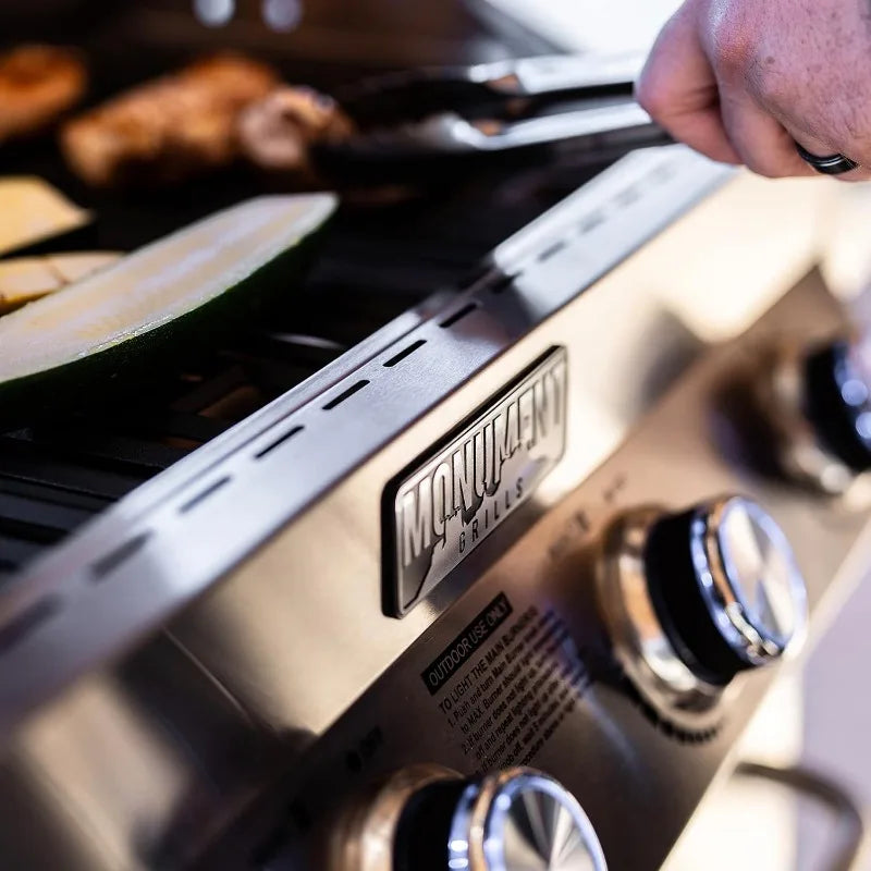 Larger 4 Burner Propane Gas Grills Stainless Steel
