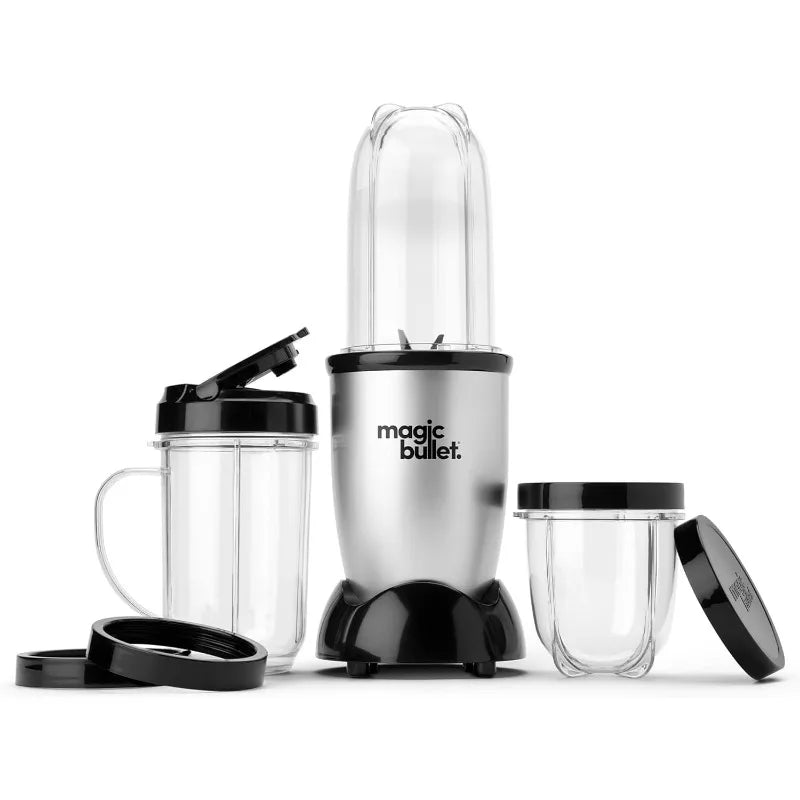 Bullet Blender, Small, Silver, 11 Piece Set