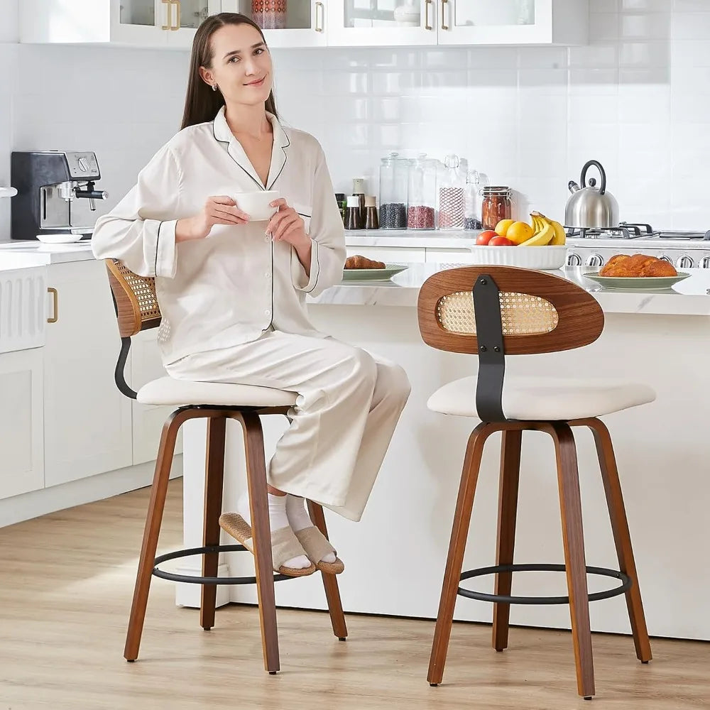 Swivel Counter Height Bar Stools Set of 3