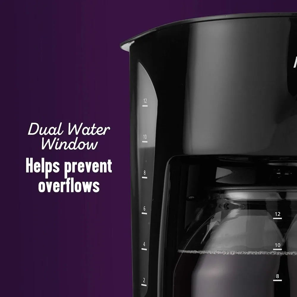 12 Cups Espresso Coffee Maker  With Auto Pause