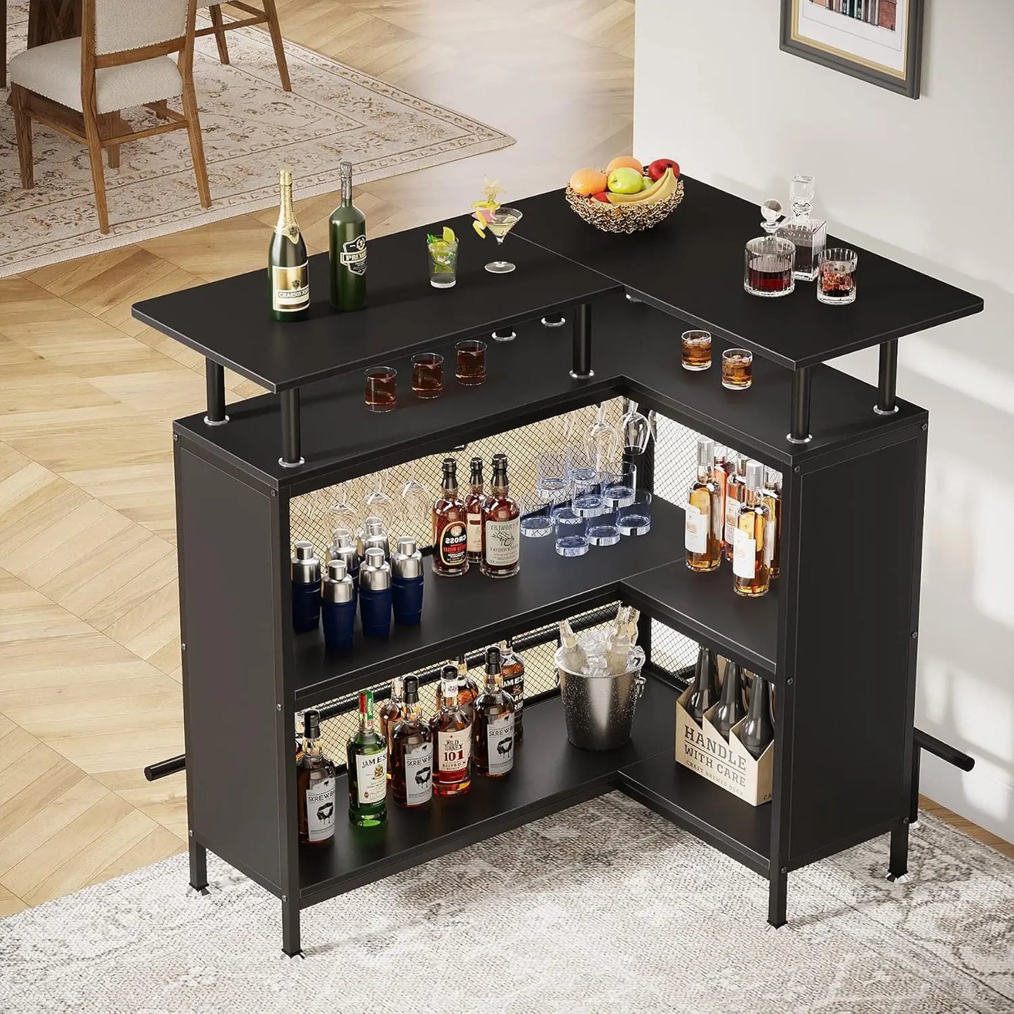 Bar Unit L-shaped Bar Table