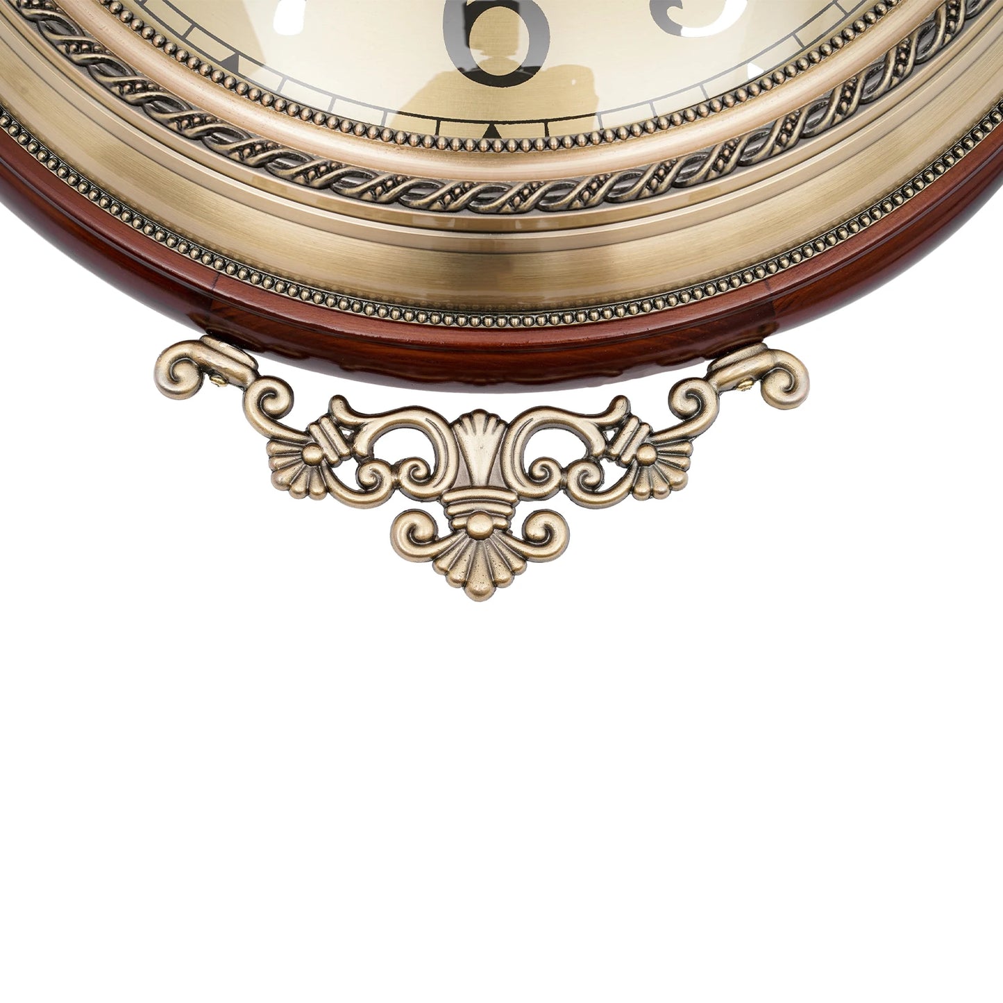 Large Metal Wood Double Sided Wall Clock