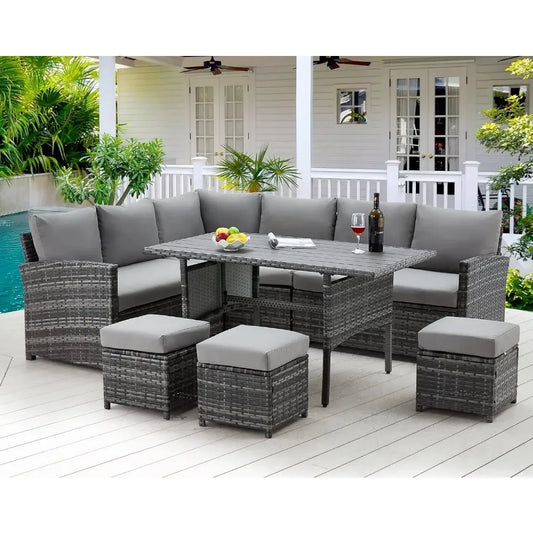 Patio Set 7 Pieces Outdoor Patio Furniture