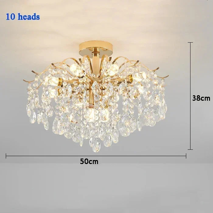 Modern Crystal LED Lights Chandelier For Living Room